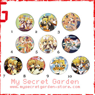 Vocaloid Kagamine Twins Rin and Len 鏡音リン・レン Anime Pinback Button Badge Set 1a or 1b( or Hair Ties / 4.4 cm Badge / Magnet / Keychain Set )